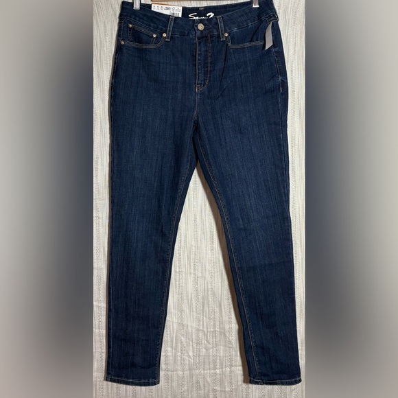 Seven7 Dark Blue Women's Skinny Jeans. NWT size 12 - Picture 1 of 6